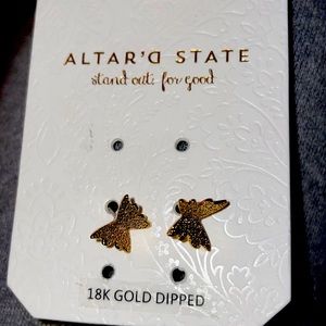 Altar’d state 18k gold dipped earrings